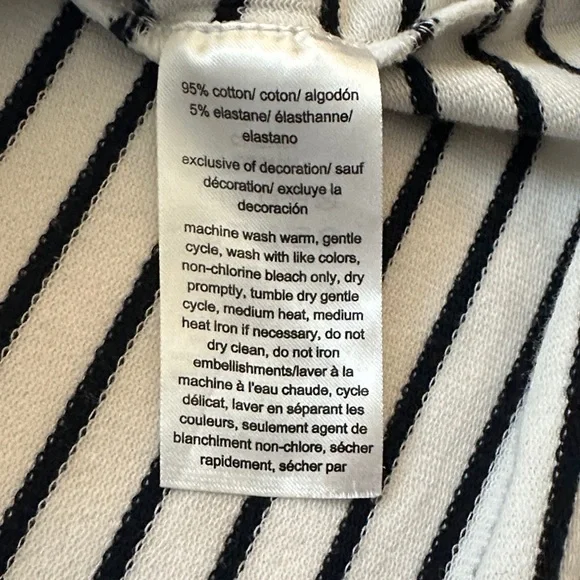 Tommy Hilfiger White and Navy Striped Hooded Tee Dress - Picture 4 of 8